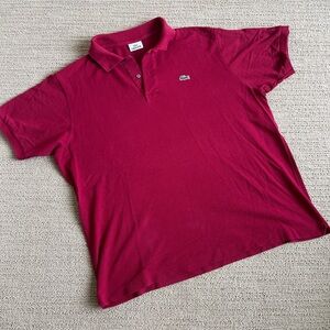 Lacoste Men's Polo Shirt in Rich Red